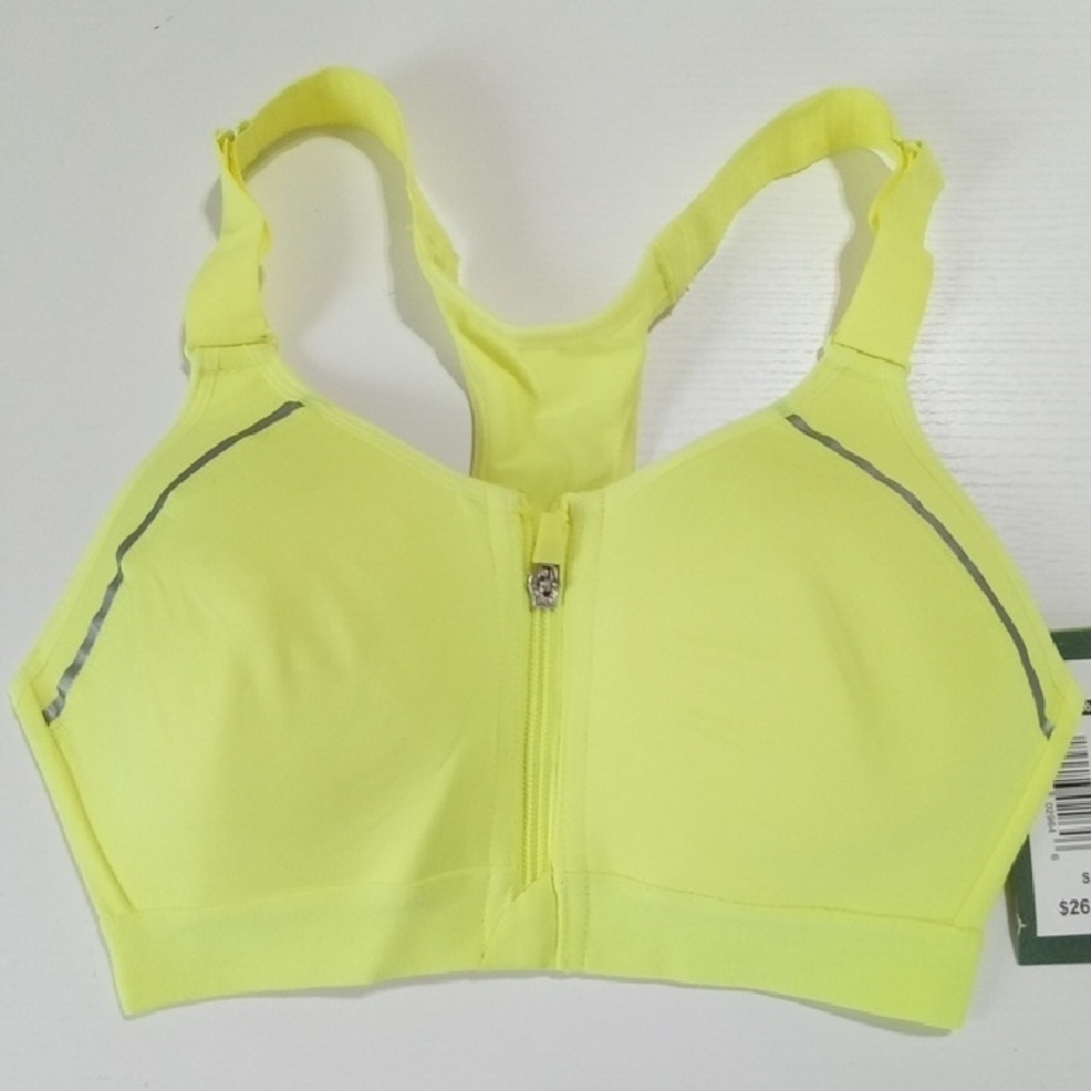 MTA Sport NWT Neon Yellow Sports Bra Size S